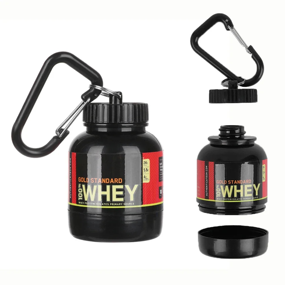 200ml Portable Mini Protein Powder Bottle with Keychain