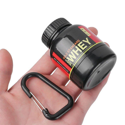 200ml Portable Mini Protein Powder Bottle with Keychain - SnapBags