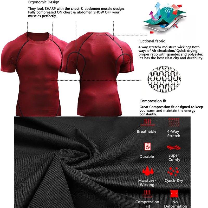 2024 Men’s Compression T-Shirt - SnapBags