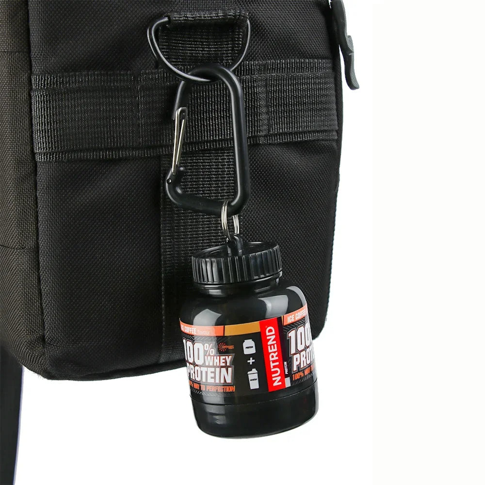 200ml Portable Mini Protein Powder Bottle with Keychain